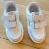Tênis Infantil Masculino com Detalhes e Zíper Lateral Branco Fernanda Ramos KIds