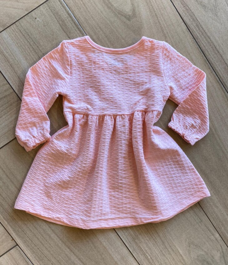 fernandaramoskids com br Vestido Infantil Feminino Manga Longa Bordado Florzinhas Rosa2