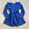 fernandaramoskids com br Vestido Infantil Feminino Manga Longa com Babado Azul Marinho2