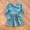 fernandaramoskids com br Vestido Infantil Feminino Manga Longa com Babado Verde2