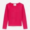 Blusa Manga Longa Infantil Feminina Térmica Básica Pink Fernanda Ramos Kids