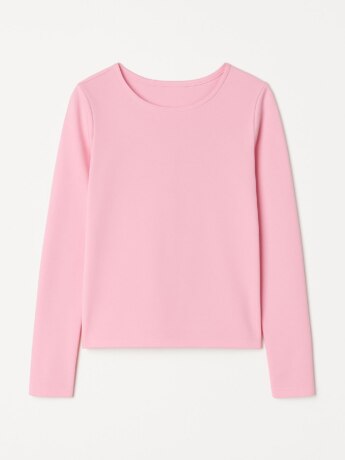 Blusa Manga Longa Infantil Feminina Térmica Básica Rosa Bebê Fernanda Ramos Kids