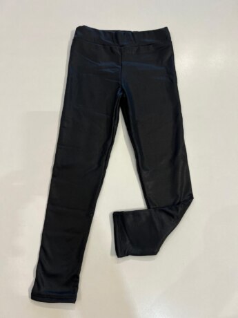 Calça Legging Infantil Feminina Cirrê Preta Fernanda Ramos Kids