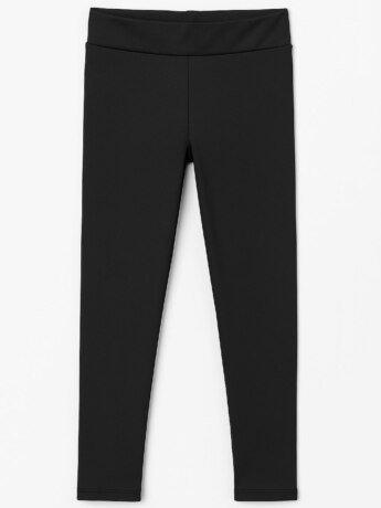 Calça Legging Infantil Feminina Cirrê Preta Fernanda Ramos Kids