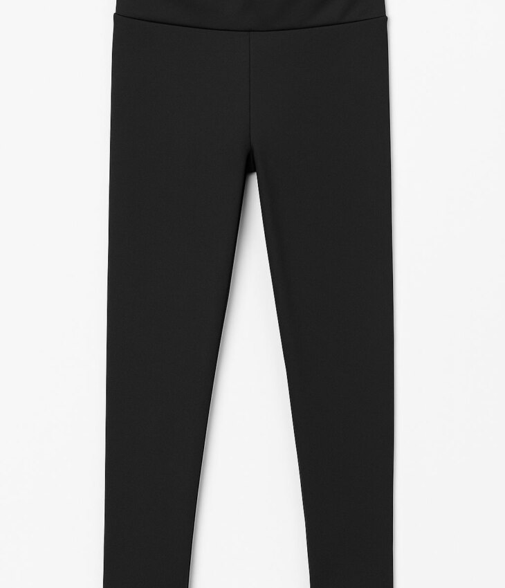 Calça Legging Infantil Feminina Cirrê Preta Fernanda Ramos Kids