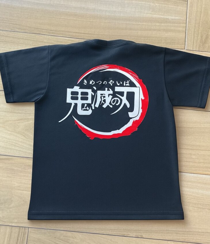 Camiseta Infantil Masculina Preta com Estampa Anime Fernanda Ramos Kids