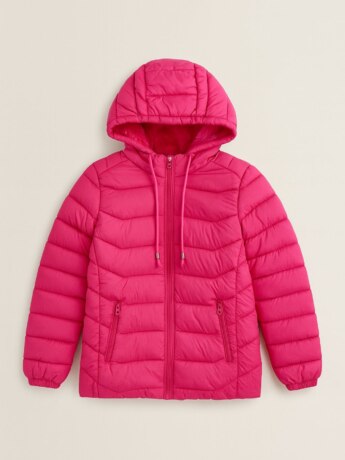 Jaqueta Infantil Feminina Capuz Removível Pink Fernanda Ramos Kids