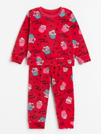Pijama Infantil Feminino Blusa Manga Longa e Calça CupCake Pink Fernanda Ramos Kids