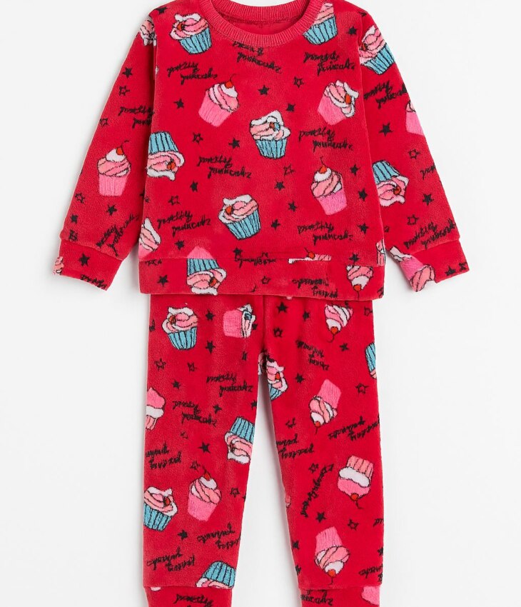Pijama Infantil Feminino Blusa Manga Longa e Calça CupCake Pink Fernanda Ramos Kids