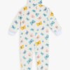 Pijama Macacão Infantil Feminino Peluciado Borboletas Off White Fernanda Ramos Kids