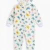 Pijama Macacão Infantil Feminino Peluciado Borboletas Off White Fernanda Ramos Kids