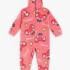 Pijama Macacão Infantil Feminino Peluciado Sweet Rosa Fernanda Ramos Kids