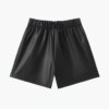 Short Saia Infantil Feminino com Botões e Amarração Preto Fernanda Ramos Kids