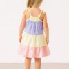 Vestido Infantil Feminino Alças com Amarração Tons Pasteis Fernanda Ramos Kids