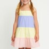 Vestido Infantil Feminino Alças com Amarração Tons Pasteis Fernanda Ramos Kids