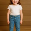 Calça Feminina Jeans Baggy com Strass Fernanda Ramos Kids