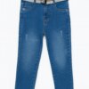 Calça Masculina Infantil Jeans Skinny com Cinto Fernanda Ramos Kids