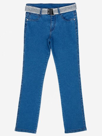 Calça Masculina Infantil Jeans Super Skinny com Cinto Fernanda Ramos Kids