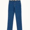 Calça Masculina Infantil Jeans Super Skinny com Cinto Estampado Fernanda Ramos Kids