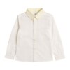 Camisa Infantil Masculina Manga Longa Social com Detalhes Branca Fernanda Ramos Kids