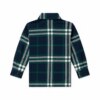 Camisa Infantil Masculina Manga Longa Xadrez Azul e Verde Fernanda Ramos Kids