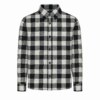Camisa Infantil Masculina Manga Longa Xadrez Cinza Fernanda Ramos Kids