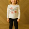 Conjunto Infantil Feminino Blusa Manga Longa e Calça Legging Preto Fernanda Ramos Kids