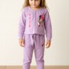 Conjunto Infantil Feminino Blusa Manga Longa e Calça Lilás Fernanda Ramos Kids
