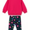 Conjunto Infantil Feminino Casaco e Legging Estampa Flores Fernanda Ramos Kids