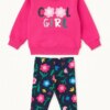 Conjunto Infantil Feminino Casaco e Legging Estampa Flores Fernanda Ramos Kids