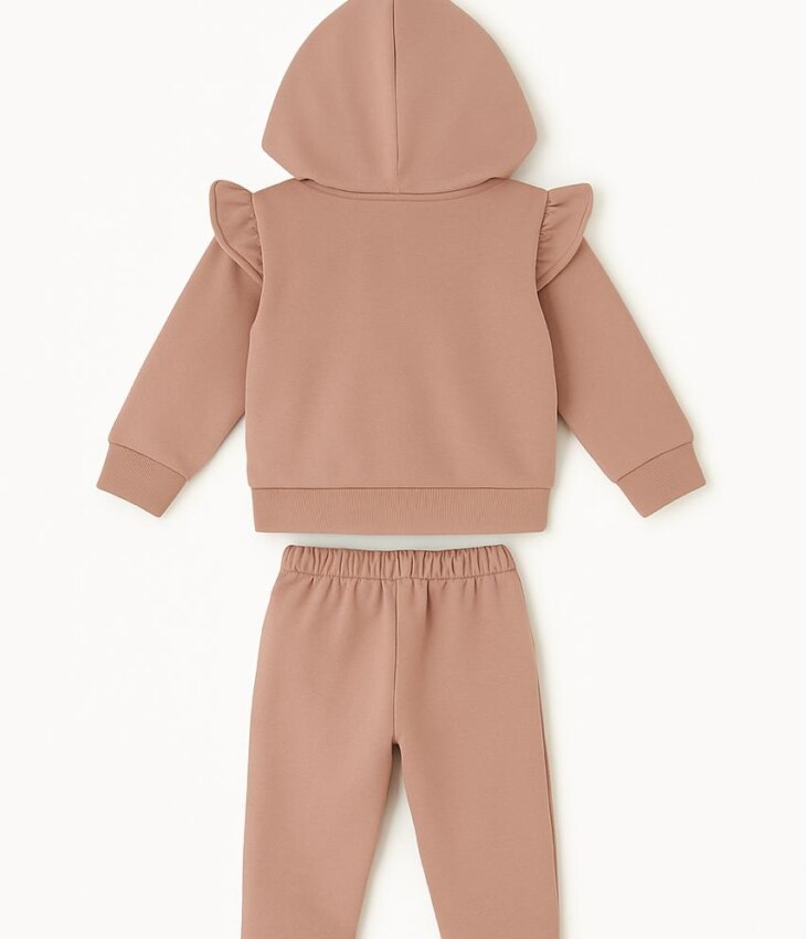fernandaramoskids com­ br Conjunto Infantil Feminino Moletom Jaqueta Coração e Calça Rose1