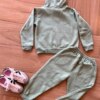 Conjunto Infantil Feminino Moletom Jaqueta e Calça Lilo&Stitch Verde Fernanda Ramos Kids