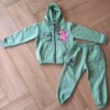 Conjunto Infantil Feminino Moletom Jaqueta e Calça Lilo&Stitch Verde Fernanda Ramos Kids