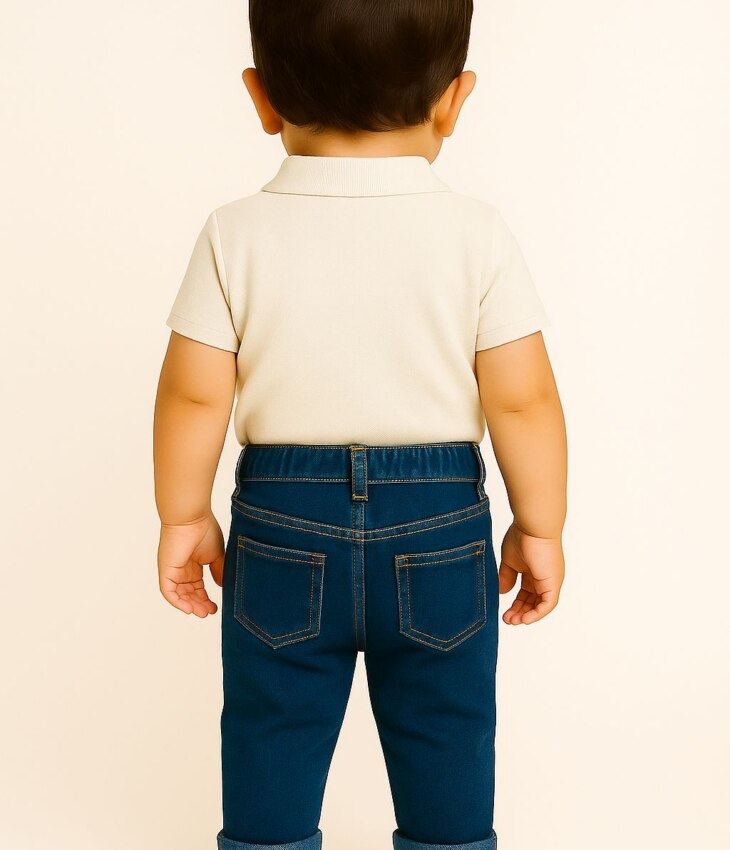 fernandaramoskids com­ br Calça Masculina Infantil Jeans Jogger Cintura de Elástico1