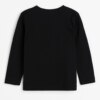Camiseta Infantil Masculina Básica Manga Longa Preto Fernanda Ramos Kids