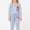 Conjunto Infantil Feminino Blusa Manga Longa e Calça Azul Fernanda Ramos Kids