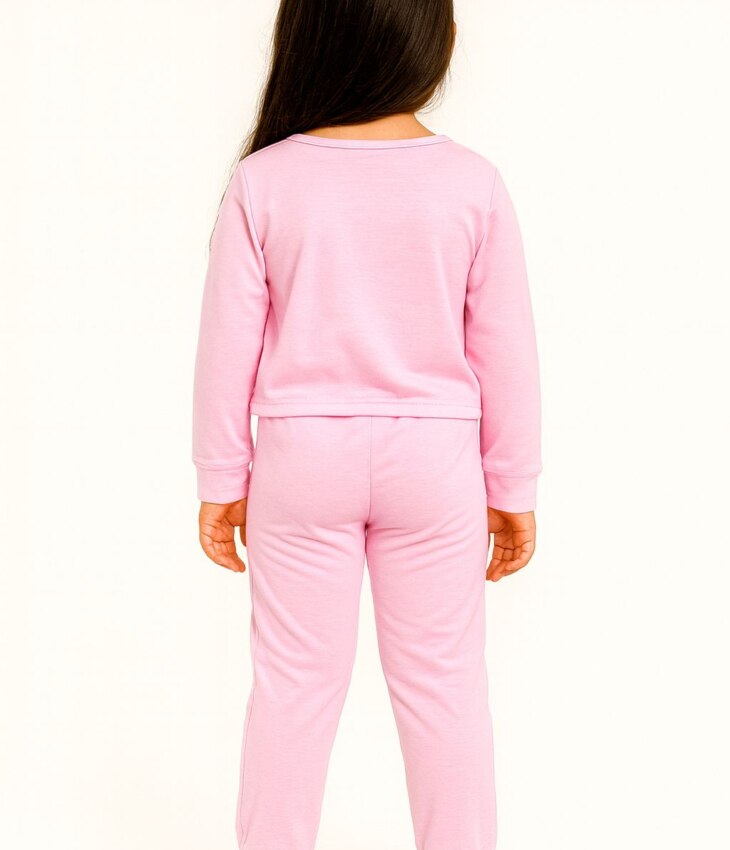 fernandaramoskids com­ br Conjunto Infantil Feminino Blusa Manga Longa e Calça Rosa1