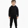Conjunto Infantil Masculino Blusa com Bolso e Calça Preto Fernanda Ramos Kids