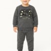 Conjunto Infantil Masculino Blusão e Calça Jogger Cinza Gamer Fernanda Ramos Kids
