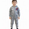 Conjunto Infantil Masculino Jaqueta e Calça Jogger Cinza Claro Fernanda Ramos Kids