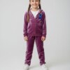 Conjunto Infantil Veludo Blusa Manga Longa e Calça Roxo Fernanda Ramos Kids