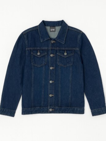 Jaqueta Infantil Masculino Jeans com Bolsos Frontal Fernanda Ramos Kids
