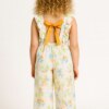 Macacão Infantil Feminino em Viscose Estampado Fernanda Ramos Kids