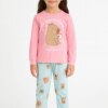 Pijama Infantil Feminino Blusa Manga Longa e Calça Capivara Fernanda Ramos Kids