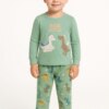 Pijama Infantil Masculino Blusa Manga Longa e Calça Dinossauro Fernanda Ramos Kids