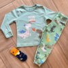 Pijama Infantil Masculino Blusa Manga Longa e Calça Dinossauro Fernanda Ramos Kids