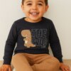 Pijama Infantil Masculino Blusa Manga Longa e Calça Jogger Dino
