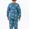 Pijama Infantil Masculino Blusa Manga Longa e Calça Skate Azul Fernanda Ramos Kids