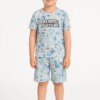 Pijama Infantil Masculino Camiseta e Bermuda Dreams Adventure Fernanda Ramos Kids
