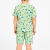 Pijama Infantil Masculino Camiseta e Bermuda Dreams Adventure Verde Fernanda Ramos Kids